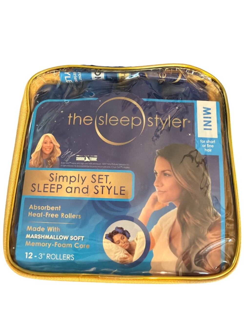 The Sleep Styler Mini Heat Free Hair Rollers Short Or Fine 12 Pack 3" New Case